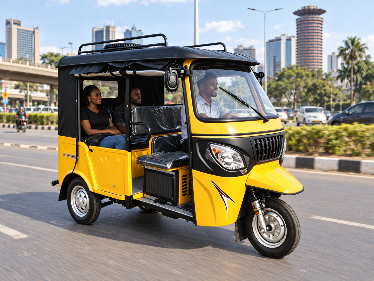 Safari 6 electric passenger tricycle — view 7