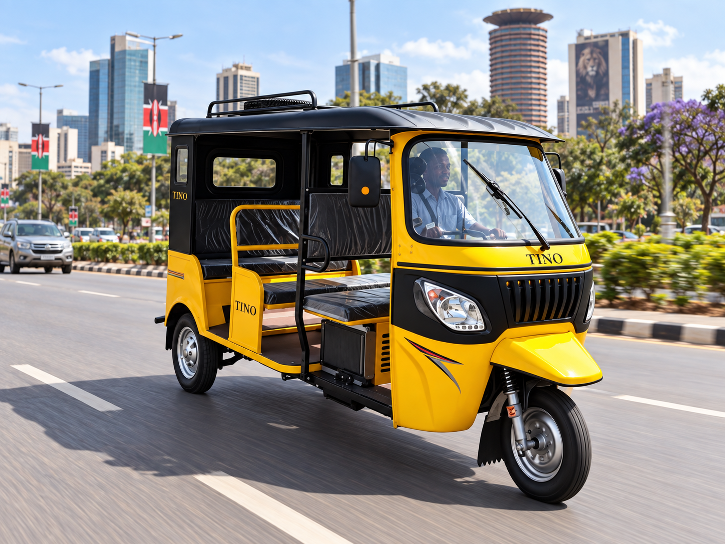 Safari 9 electric passenger tricycle — view 7