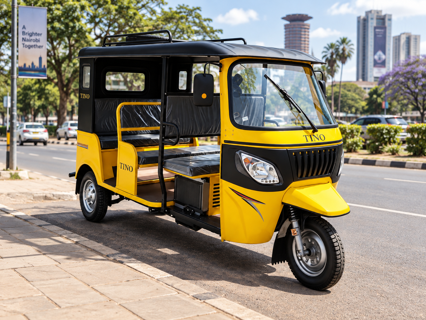 Electric tuk tuks in Kenya: Safari 6 vs Safari 9 passenger tricycles