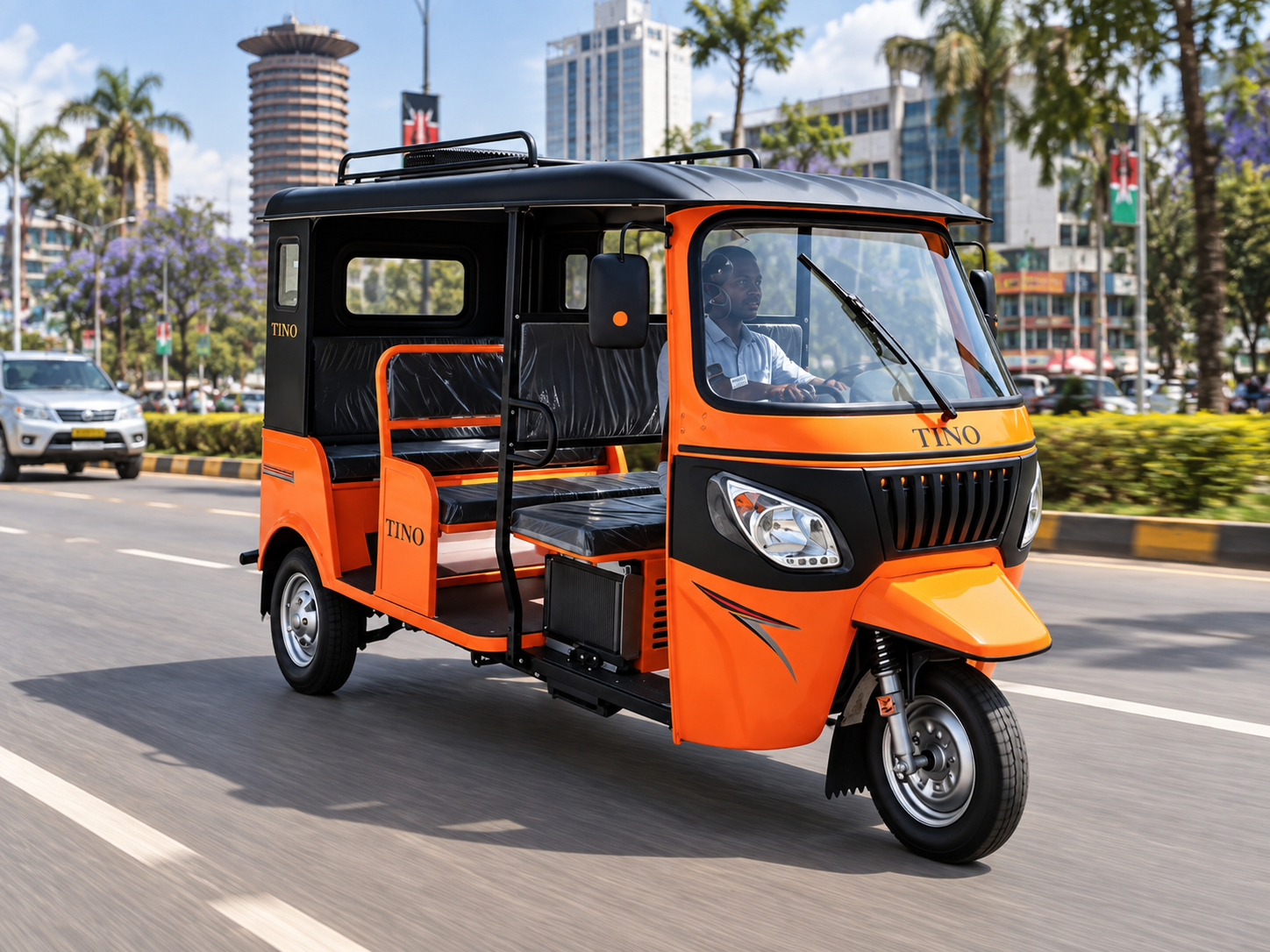 Safari 9 electric passenger tricycle — view 9