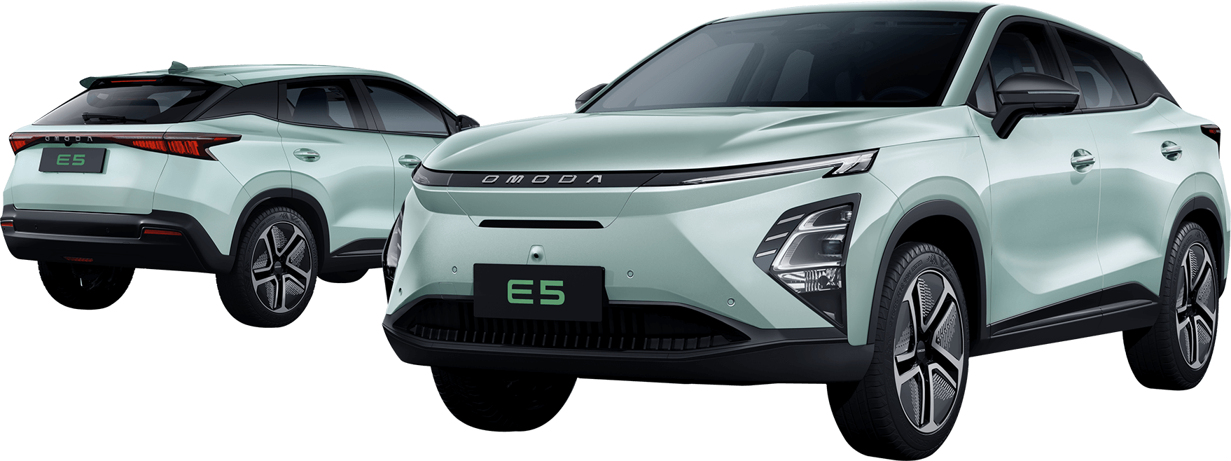 Chery OMODA E5 front and rear exterior design